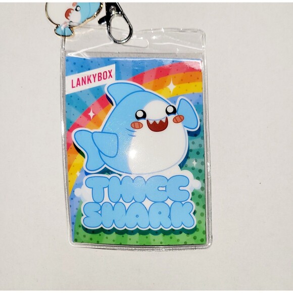 Official Lankybox Lanyard w Thicc Shark Card & Charm Happy FRIENDZ - Picture 2 of 7